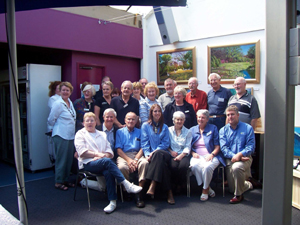 Volunteers from the Inverloch and Wonthaggi Visitor Information Centres celebrating International Volunteers Day with morning tea at Over to Riks Cafe in Wonthaggi.