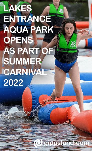 Lakes Entrance Aqua Park opens as part of Summer Carnival 2022