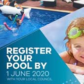 Register your pool or spa with your local council by 1 June 2020